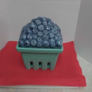 Fruit Basket Theme Candle Holder Blueberries